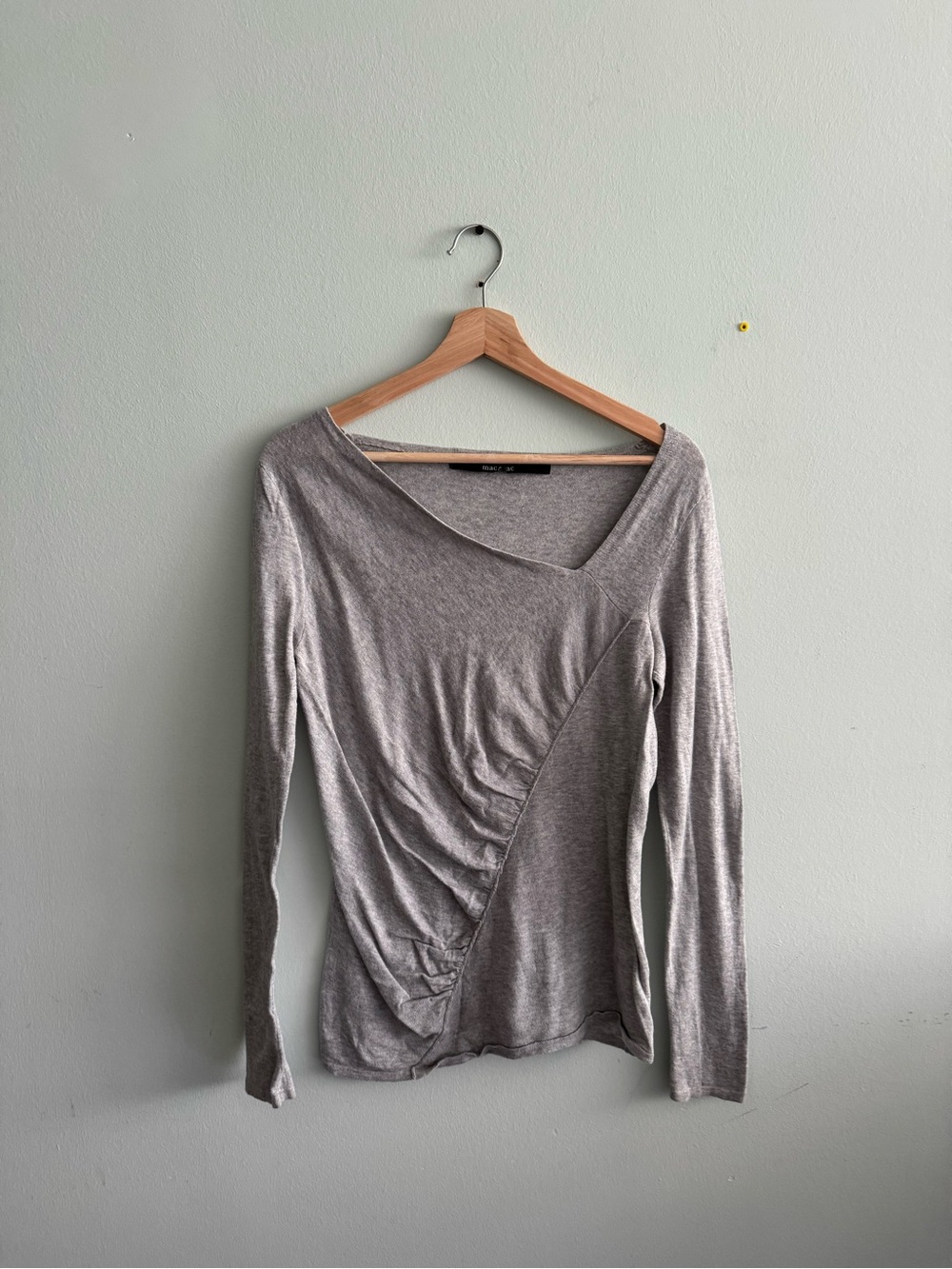 Ruched Cotton Shirt